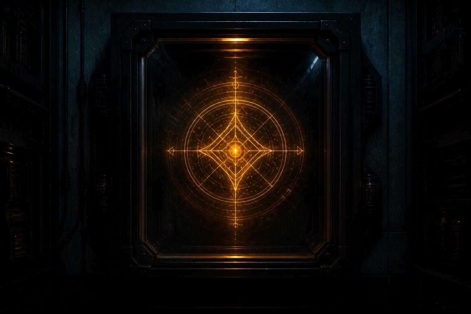 Corridor approach to the Restricted-Technique Vault, zone RV