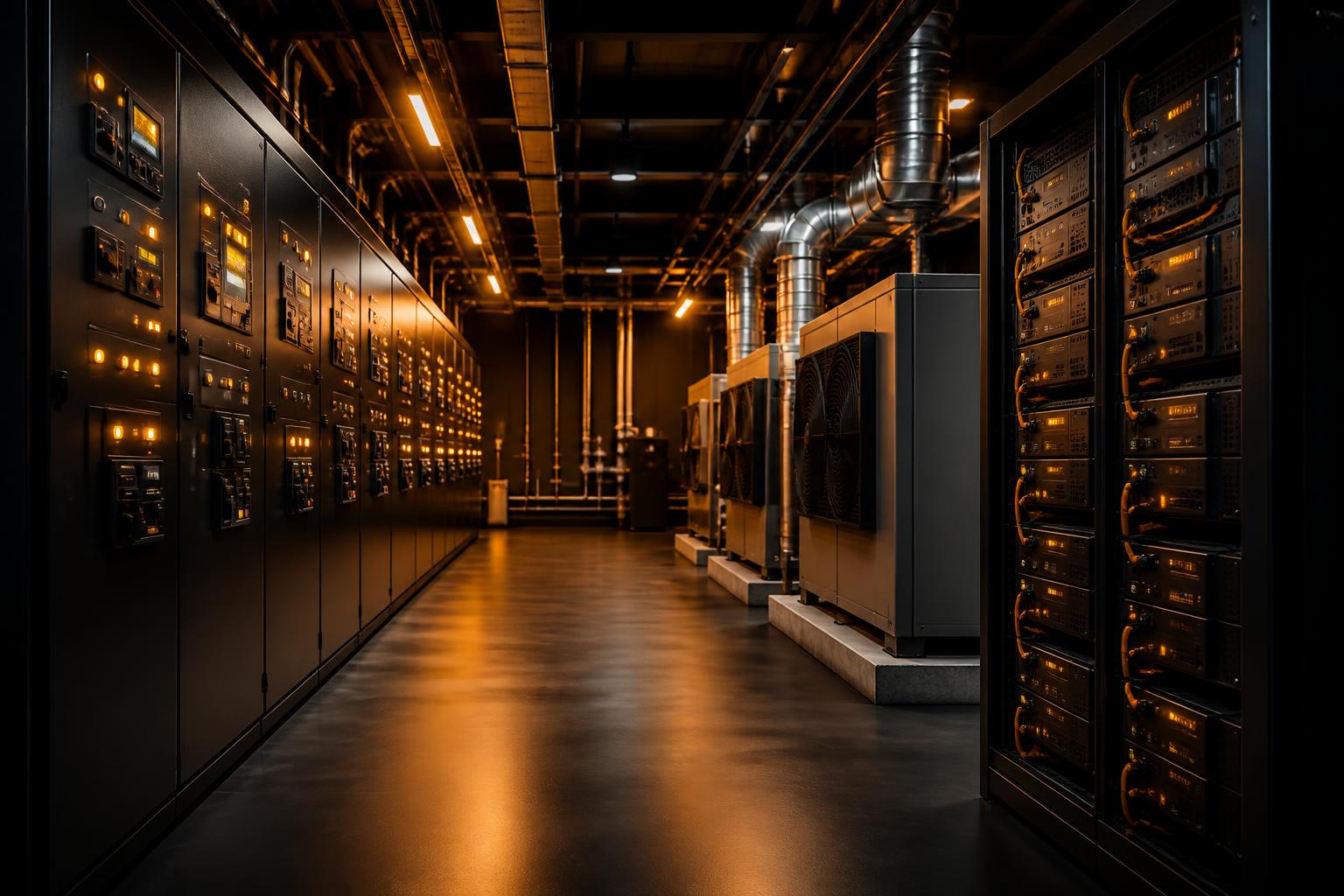 THE RESET utility plant — power, climate, water, and comms backbone