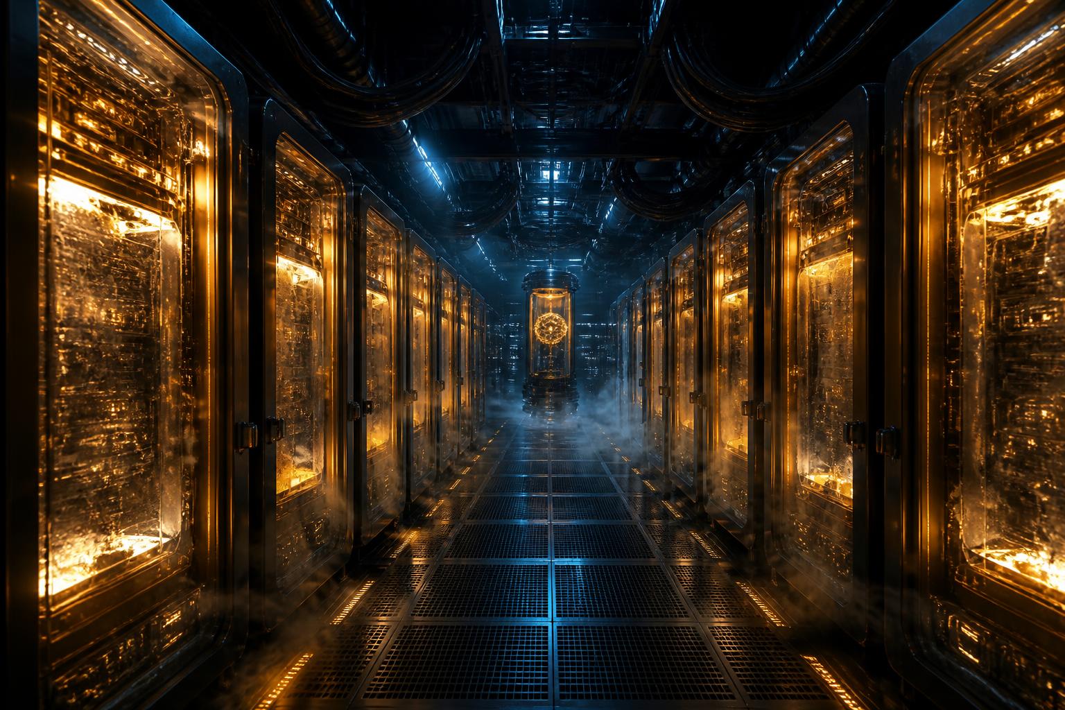 THE RESET secure intelligence archive under low operational lighting